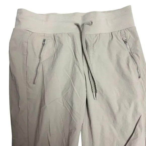 Athleta Women's Size 8 Tan Trekkie Mid Rise Legacy‎ Jogger Pants W/ Pockets - Picture 2 of 8